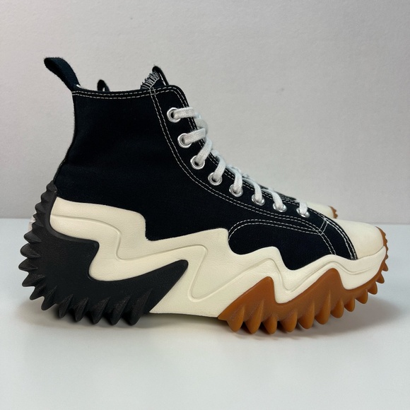 Converse Black and White Platform Sneakers - Picture 4 of 15